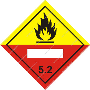 Class 5.2 Organic Peroxides Sign (8.044)