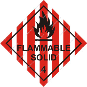 Class 4 Flammable Solid Sign (8.047)