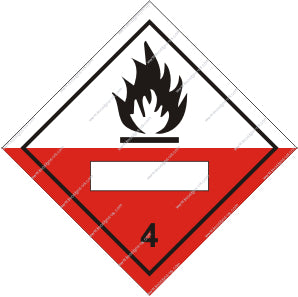 Class 4.2 Spontaneously Combustible Sign (8.049)