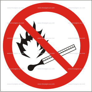 No Naked Lights Symbol (5.001)