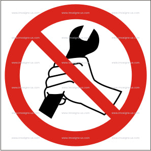 Unauthorized Persons May Not Service Machines Symbol (5.006)