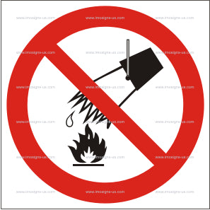 Do Not Extinguish With Water Symbol (5.009)