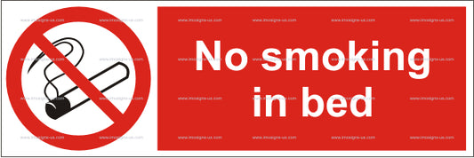 No Smoking In Bed Sign (5.021.1)