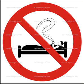 No Smoking in Bed Symbol (5.021)
