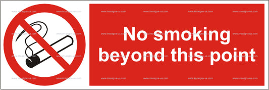 No Smoking Beyond This Point Sign (5.003.2)