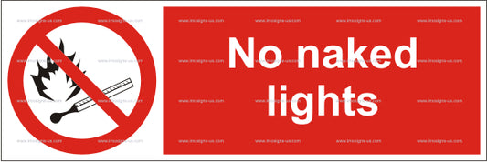 No Naked Lights Sign (5.001.2)