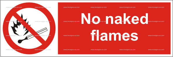 No Naked Flames Sign (5.001.3)