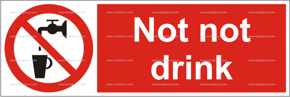 Do Not Drink Sign (5.008.1)