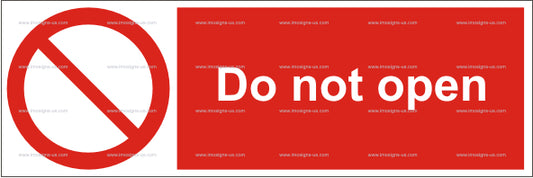 Do Not Open Sign (5.014.8)