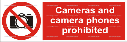 Cameras and Cameras Phones Prohibited Sign (5.016.2)