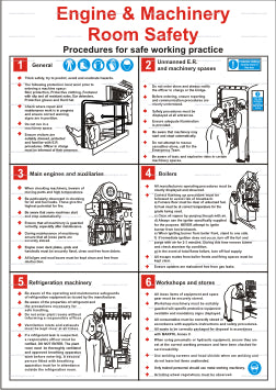 Engine & Machinery Room Safety Poster (9.024)