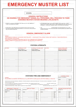 Emergency Muster List (9.070)