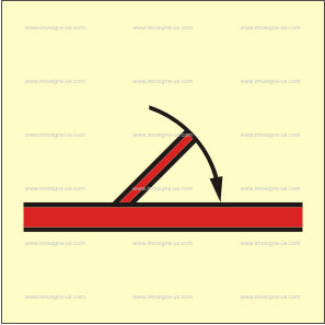 A Class Hinged Self-closing Fire Door Symbol (3.066.1)