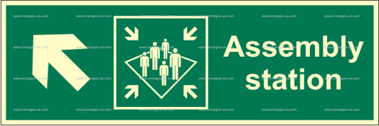 Assembly Station Diagonally Up Left Sign (2.049.9)