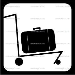 Baggage Cart Sign (12.008)