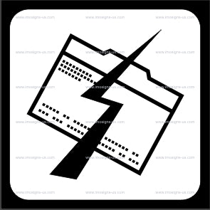 Cables and Faxes Sign (12.022)