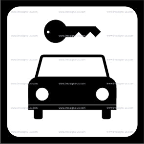 Car Rental Sign (12.081)