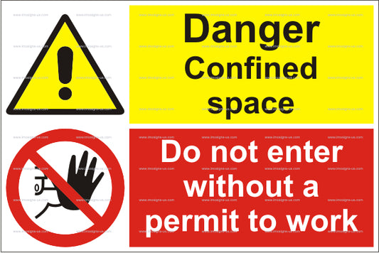 Danger Confined Space Sign (15.016)