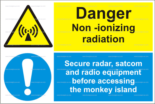 Danger Non Ionizing Radiation Sign (15.020)