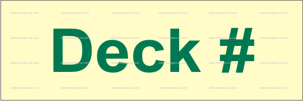 Deck # Sign (2.041)