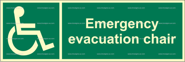 Emergency Evacuation Chair Sign (2.094.4)
