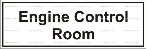 Engine Control Room Sign (12.036)