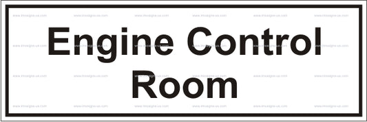 Engine Control Room Sign (12.036)