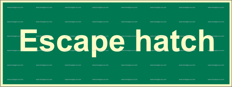 Escape Hatch Sign (2.051)