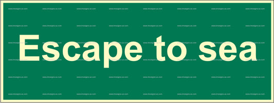 Escape to Sea Sign (2.055)