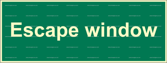 Escape Window Sign (2.052)