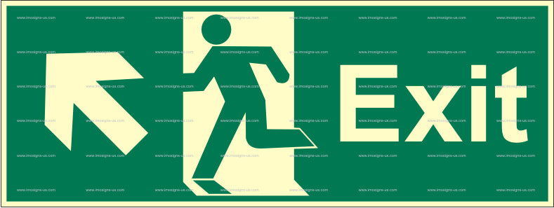 Exit Diagonally Up Left Sign (2.101.4)
