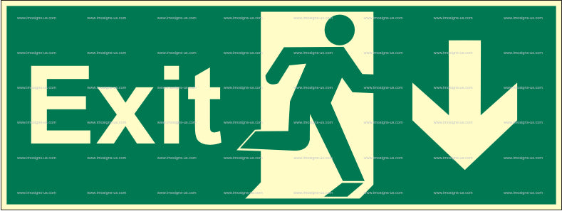 Exit Down Right Sign (2.100.2)