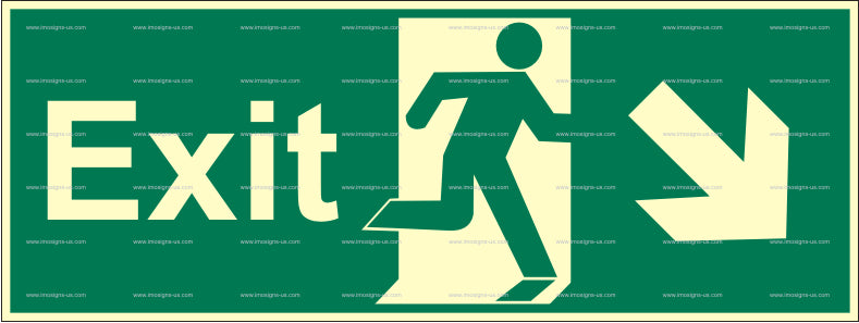 Exit Diagonally Down Right Sign (2.100.3)
