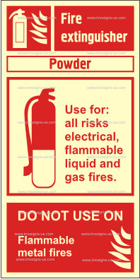 Powder Fire Extinguisher Sign (3.081.14)