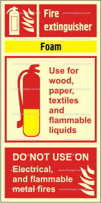 Foam Fire Extinguisher Sign (3.081.13)