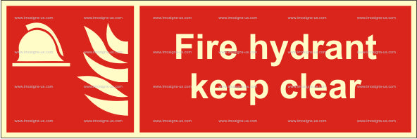 Fire Hydrant Keep Clear Sign (3.082.8)