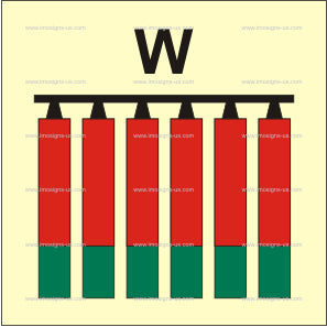 Fixed Water Fire Extinguishing Battery Symbol (3.157)