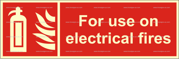 For Use on Electrical Fires Sign (3.081.3)