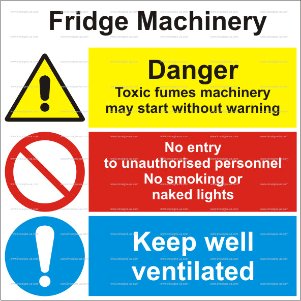 Fridge Machinery Sign (15.009)