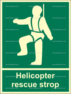 Helicopter Rescue Strop Sign (2.077.6)
