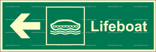 Lifeboat Arrow Left Sign (2.048.6)
