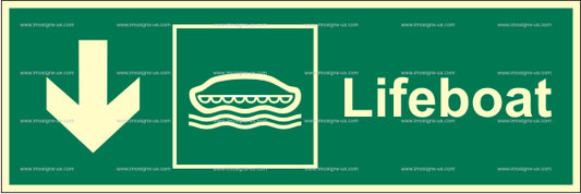 Lifeboat Down Left Sign (2.048.7)