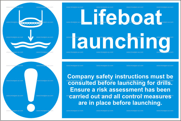 Lifeboat Launching Sign (15.038)