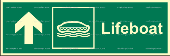 Lifeboat Up Left Sign (2.048.10)