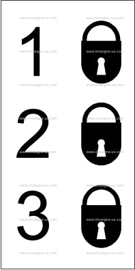 Lock Status Sign (12.043)