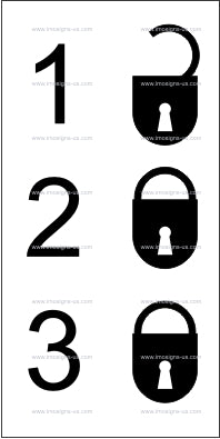 Lock Status Sign (12.042)