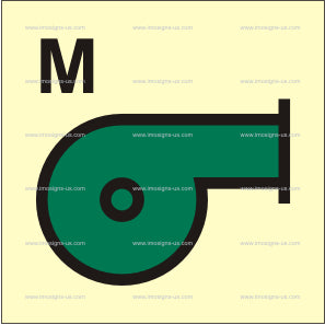 Mechanical Ventilation Fan for Machinery Space Symbol (3.215)