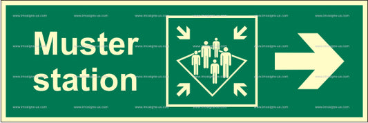 Muster Station Right Sign (2.050.1)