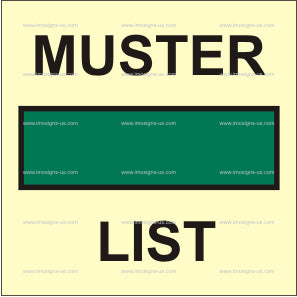 Muster List Sign (2.123)