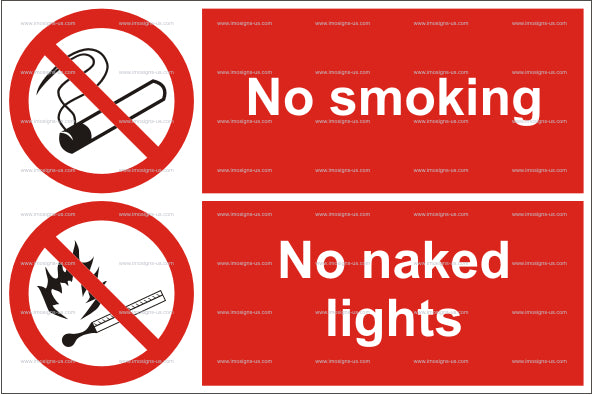 No Smoking No Naked Lights Sign (15.035)